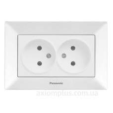 Подвійна розетка Panasonic Arkedia Slim (біла)