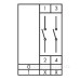 Кулачковий перемикач EMAS PS050AK331 ON-OFF (0-1) 50А