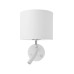 Бра, настінний світильник TK Lighting 4236 Richi E27+G9 1+1x15W+8W IP20 білий