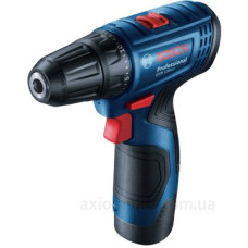 Акумуляторний шуруповерт Bosch Professional GSR 120-LI 2х2Ач з набором біт та свердлів (06019G8002)