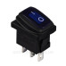 Перемикач TNSy KCD1-2-101WN BL/B з підсвічуванням IP65 синій (TNSy5500693)