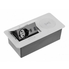 Розетка в стільницю GTV Avaro plus 1-на з/з 2xUSB WC 5W ( AE-PB1SAVAP-53 )