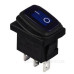 Перемикач TNSy KCD1-2-101WN BL/B з підсвічуванням IP65 синій (TNSy5500693)