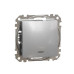 Вимикач Schneider Electric Sedna Design & Elements з підсвіткою алюміній SDD113101L