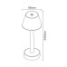 Світильник вуличний портативний Zuma Line ETLED-642-BK Color LED 1x0.5W 3000K 35Lm IP44 чорний (5905316667846)