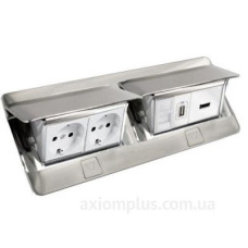 Лючок із висувним блоком Legrand 54013 8М (алюміній)