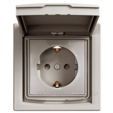 Розетка Schneider Electric Asfora EPH3100369 із заземленням та зі шторками (бронза)