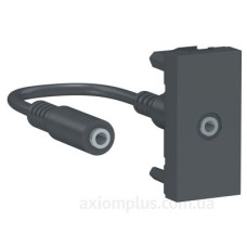 Аудіо розетка Schneider Electric NU343354 Mini jack 1М (антрацит) Аудіо розетка Schneider Electric NU343354 Mini jack 1М (антрацит)