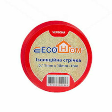 Ізострічка EcoHome 0,11мм х 18мм / 18м червона ( ECO0150020022 ) Ізострічка EcoHome 0,11мм х 18мм / 18м червона ( ECO0150020022 )
