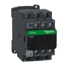 Контактор Schneider Electric LC1D09BD 3Р 9A НВ+НЗ 24В (з модулем пригнічення перехідних процесів) Контактор Schneider Electric LC1D09BD 3Р 9A НВ+НЗ 24В (з модулем пригнічення перехідних процесів)