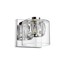 Бра, настінний світильник Zuma Line W0389-01A-B5AC Gem LED 1x5W 3000K 450Lm IP20 хром (5905316601741)
