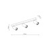Світильник поворотний, спот TK Lighting 10634 Amis GU10 3x10W IP20 чорний