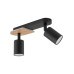 Світильник поворотний, спот TK Lighting 4674 Cover Wood GU10 2x10W IP20 чорний