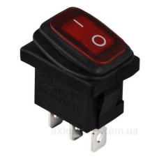 Перемикач TNSy KCD1-2-101WN R/B з підсвічуванням IP65 червоний (TNSy5500695)