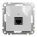 Розетка Schneider Sedna Design алюміній комп'ютерна RJ45 Саt. 5e UTP ( SDD113451 )