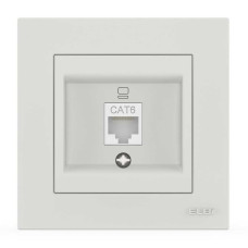 Розетка EL-BI VEGA білий мат комп'ютерна 1-на CAT6 RJ45 ( 510-016200-247 )
