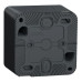 Накладна розетка Schneider Electric MUR36034 із з/к та шторками IP55 (чорний)