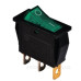 Перемикач TNSy KCD3-101N G/B з підсвічуванням зелений (TNSy5500837)