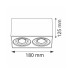Точковий світильник Goldlux 313140 Hadar Q2 GU10 2x10W IP20 чорний