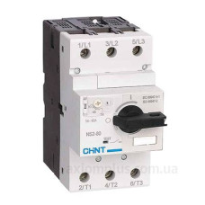 Автомат захисту двигуна Chint NS2-80 23-32A з поворотною ручкою (279721) Автомат захисту двигуна Chint NS2-80 23-32A з поворотною ручкою (279721)