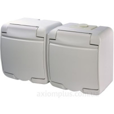 Розетка двомісна Eti Hermetics RHE-2s із з/к IP54 біла (4668019) Розетка двомісна Eti Hermetics RHE-2s із з/к IP54 біла (4668019)