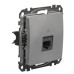 Комп'ютерна розетка Schneider Electric Sedna Design & Elements RJ45 кат. 5е UTP алюміній SDD113451