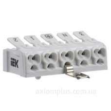 Пружинна сполучна клема IEK UKZ-B06-5P-F1-E1-10 КСПнз5-3L+N+PE