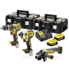 Набір з електроінструментів DeWALT DCK384P2T (DCD796, DCF887, DCG405) з 2 АКБ та ЗУ