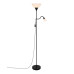 Торшер Nordlux 2512554003 Lauria E27+E14 1+1x40W+15W IP20 чорний