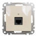 Розетка Schneider Sedna Design бежева комп'ютерна RJ45 Cat. 6 UTP ( SDD112461 )