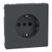 Розетка Schneider Electric D-Life MTN2300-6034 з з/к та шторками антрацит
