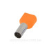 Ізольований наконечник E.Next e.terminal.stand.te.2.0.75.orange 2x0,75 кв.мм помаранчевий (s4037001)