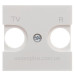 TV+R накладка ABB Zenit N2250.8 BL 2М (біла) TV+R накладка ABB Zenit N2250.8 BL 2М (біла)