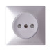 Панель розетки E.Next e.lux.12211L.pn.aluminium алюміній (ins0040102)