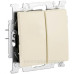 Двокнопковий вимикач ABB Basic 55 2006/5 UC-92-507 (слонова кістка)