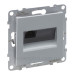 Розетка комп'ютерна RJ45 Cat.5e UTP Legrand SUNO (алюміній) 721350