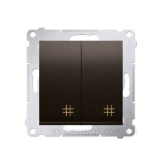 Подвійний перехресний вимикач Kontakt Simon Simon 54 DW7/2.01/46 (бронза)