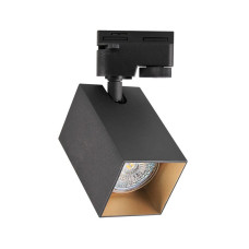 Трековий світильник Goldlux 3321756 Square GU10 1x10W IP20 чорний
