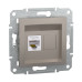 Розетка Schneider Asfora бронза комп'ютерна RJ45 Cat.6 ( EPH4700169 )