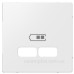 USB-накладка розетки Schneider Electric Merten System M MTN4367-0319 (полярно білий)