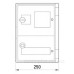 Шафа під лічильник e.plbox.250.330.130.1f.2m.blank E.Next