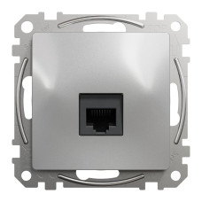 Розетка Schneider Sedna Design алюміній комп'ютерна RJ45 Саt. 6 UTP ( SDD113461 )