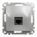 Розетка Schneider Sedna Design алюміній комп'ютерна RJ45 Саt. 6 UTP ( SDD113461 )
