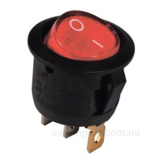Перемикач TNSy KCD1-5-101N R/B круглий з підсвічуванням червоний (TNSy5500717)