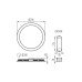 Точковий світильник Kanlux 28936 Rounda LED 1x24W 4000K 1680Lm IP44/20 білий