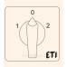 Кулачковий перемикач ETI 004773105 CS 25 51 U (1p «1-0-2» 25A)