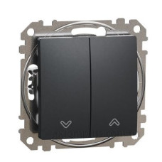 Вимикач для жалюзі Schneider Electric Sedna Design & Elements чорний SDD114104