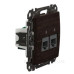 Подвійна комп'ютерна розетка Schneider Electric Sedna Design & Elements RJ45 кат. 5е UTP венге SDD181452
