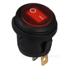 Перемикач TNSy KCD1-5-101WN R/B круглий з підсвічуванням IP65 червоний (TNSy5500724)