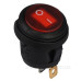 Перемикач TNSy KCD1-5-101WN R/B круглий з підсвічуванням IP65 червоний (TNSy5500724)